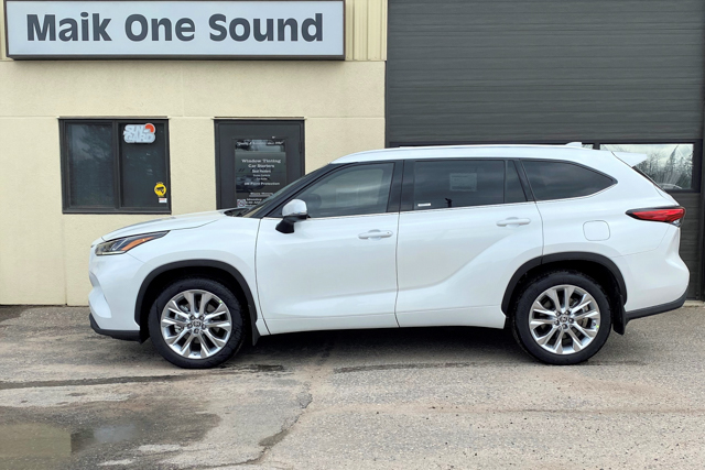Toyota 2022 Highlander with professional window tint in North Bay